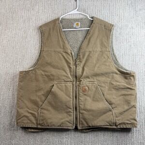 Carhartt Sherpa Lined Vest Men's Size 2XL Workwear